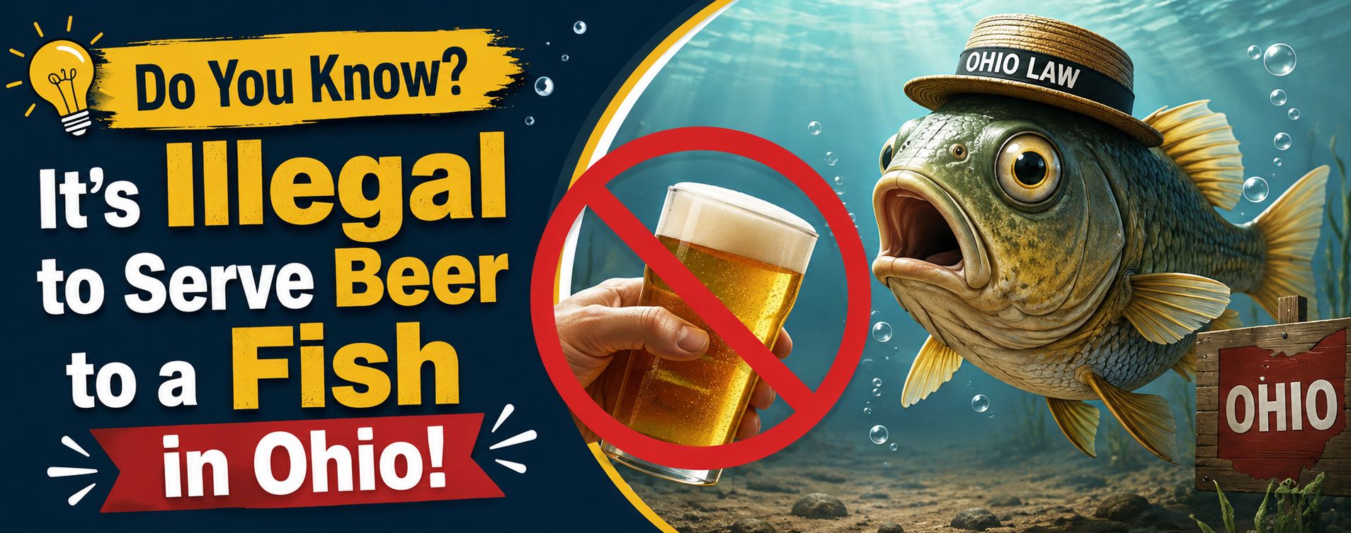 Do You Know? It's Illegal to Serve Beer to a Fish in Ohio!